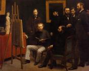 亨利 方丹 拉图尔 : A Studio on the Batignolles